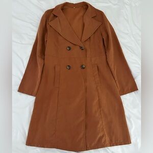 Women’s Orange-Brown Peacoat